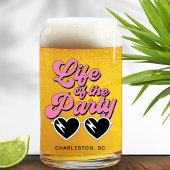 Cute Bachelorette Party Blikvorm Glas