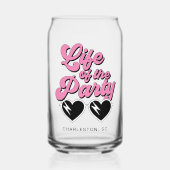 Cute Bachelorette Party Blikvorm Glas (Voorkant)