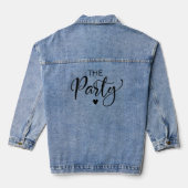 Cute Bachelorette Party Denim Jacket (Achterkant)