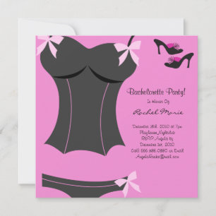 CUTE Bachelorette Party Designer nodigt uit Kaart
