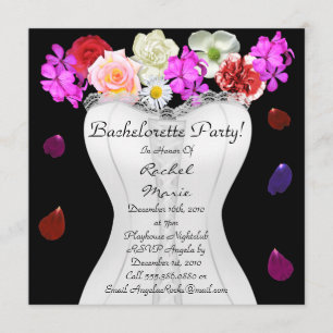 CUTE Bachelorette Party Designer nodigt uit Kaart