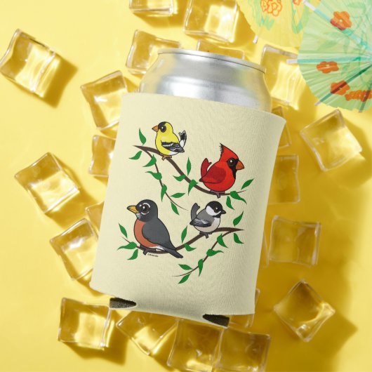 Cute Backyard Birds Blikjeskoeler (Insitu Zomer)