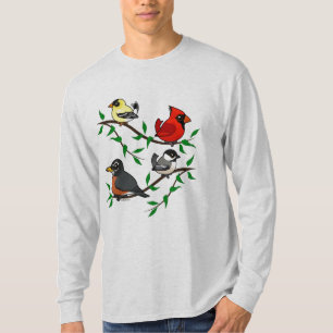 Cute Backyard Birds T-shirt