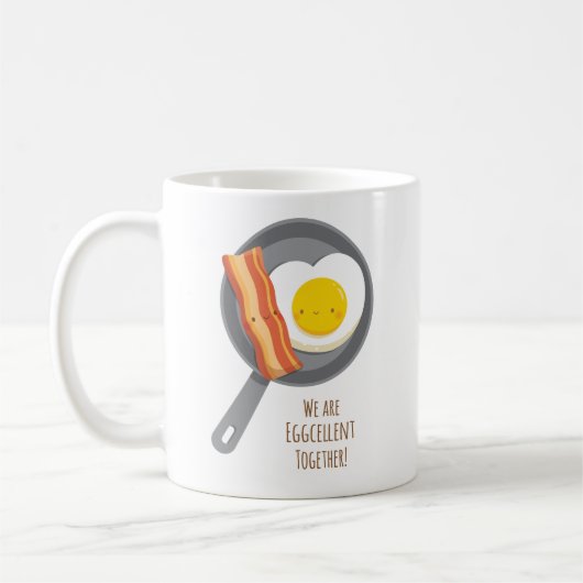 Cute Bacon and Egg Eggcellent Love Pun Mok (Links)