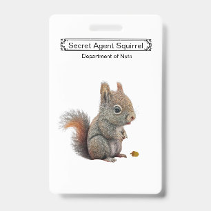 Cute badge met geheime agent naam