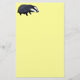 Cute badger briefpapier