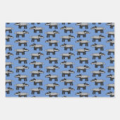 Cute Badger Inpakpapier Vel (Voorkant 3)