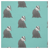 Cute Badger Pattern Stof (Swatch)