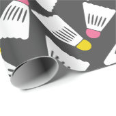 Cute Badminton Wrapping Paper Cadeaupapier (Rol Hoek)