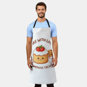 Cute "Bake With Love" Illustration Schort (Gedragen)