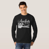 Cute Baker Dad Baking Bakery Cupcakes Pastries T-shirt (Voorkant volledig)