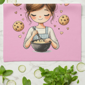 Cute Baker Girl Just One More Cookie Theedoek