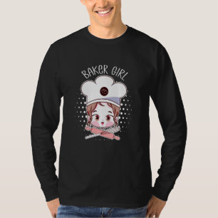 Cute Baker Girl Rolling Pin Dreaming a Pro B T-shirt