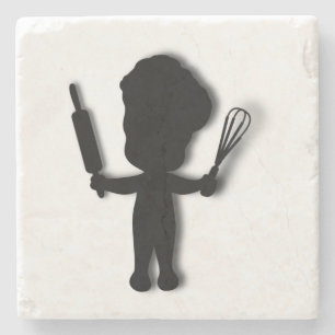 Cute Baker Stenen Onderzetter