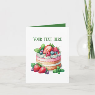 Cute Bakery taartliefhebbers aanpasbaar Kaart