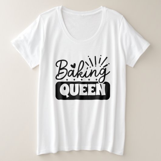 Cute baking queen mot art (Design devant)