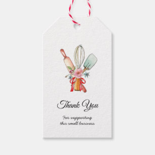 Cute Baking Utensies Bedankt dat je labels hebt ge Cadeaulabel