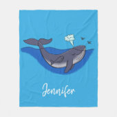 Cute baleine et veau couverture de dessin animé (Devant)