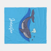 Cute baleine et veau couverture de dessin animé (Devant (Horizontal))