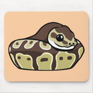 Cute Ball Python Pet Snake Drawing Mousepad Muismat