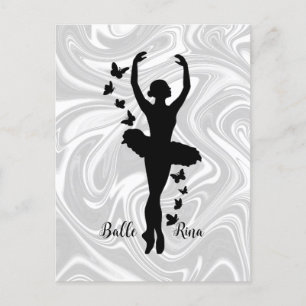 Cute Ballerina Briefkaart