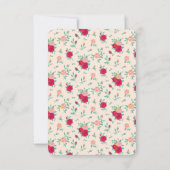 Cute Ballerina Fille Anniversaire Invitation (Dos)