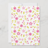 Cute Ballerina Invitations Fille Anniversaire (Dos)