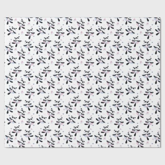 Cute Ballerina Panda Beren Ballet Dance Cadeaupapier (Vlak)