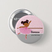Cute Ballerina Ronde Button 5,7 Cm (Voorkant /achterkant)