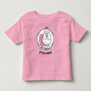 Cute Ballet Ballerina Princess Poodle Dog (wit) Kinder Shirts