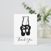 Cute Ballet Dancer Legs & Slippers Hartelijk dank Briefkaart (Staand voorkant)