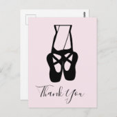 Cute Ballet Dancer Legs & Slippers Hartelijk dank Briefkaart (Voorkant / Achterkant)