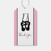 Cute Ballet Dancer Legs & Slippers Hartelijk dank Cadeaulabel (Voorkant)