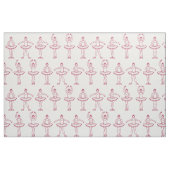 Cute Ballet Positions Pattern Stof (Fat Quarter)