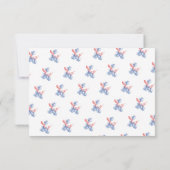 Cute Balloon 1er Anniversaire Photo Carte de remer (Dos)