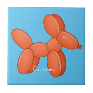 Cute Balloon Dog Thunder_Cove Tegeltje