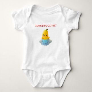 Cute Banana Baby – Adorable Cartoon Banana in Blue Romper