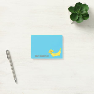 Cute Banana Dog Bright Blue Post-it® Notes