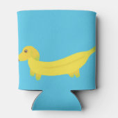 Cute Banana Dog Personalized Blikjeskoeler (Achterkant)