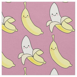 Cute Banana Kawaii Kinder Cartoon Pink Girly Stof