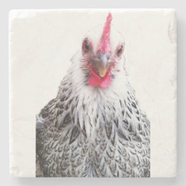Cute Bantam Cochin Hen Photo Stone Coaster Stenen Onderzetter