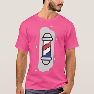 Cute Barbershop-poolpictogram T-shirt