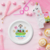 Cute Barn Yard Farm Party Animals Papieren Bordje (Feest)