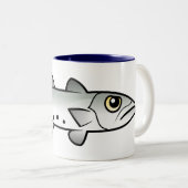 Cute Barracuda Tweekleurige Koffiemok (Voorkant rechts)