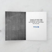 Cute Baseball Chalkboard Kinder Foto Birthday Dank Kaart (Binnen)