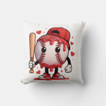 Cute Baseball Drip Cartoon Mascotte Kids Sportsshi