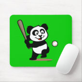 Cute Baseball Panda Muismat (Met muis)