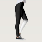 Cute Basenji Dog in zwarte en witte en aangepaste  Leggings (Rechts)