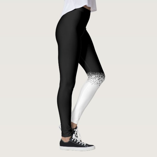 Cute Basenji Dog in zwarte en witte en aangepaste  Leggings (Rechts)
