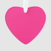 Cute Basic Hot Pink Stripes Nom personnalisé Heart (dos)